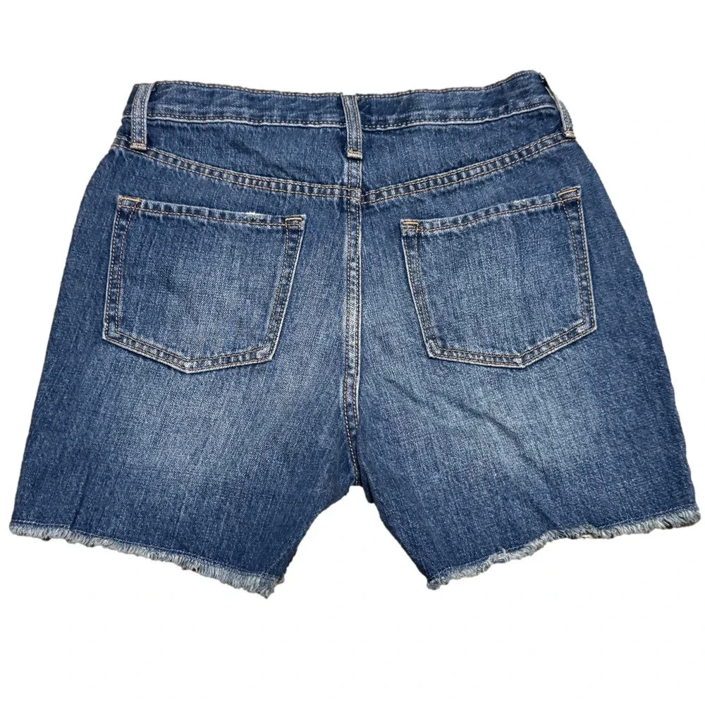 Old Navy High-Rise Slouchy Straight Distressed Denim Shorts Girl Size 12